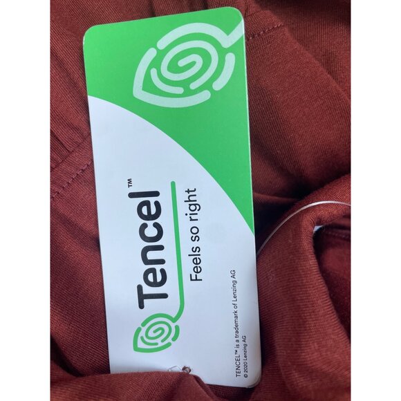 Lands End Womens Long-Sleeve Polo Shirt Red Brown Soft Fit Size SP - New - Picture 8 of 9